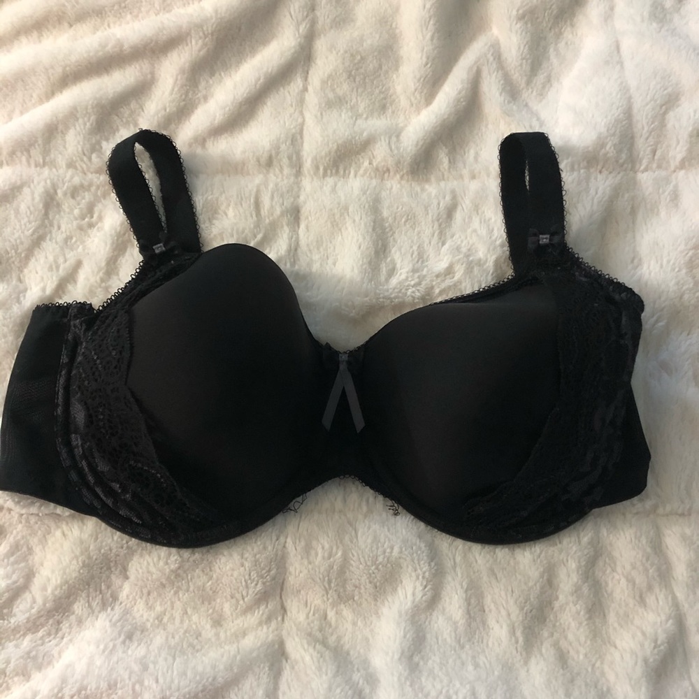 Elomi Amelia Bandless Moulded Bra 44G Black